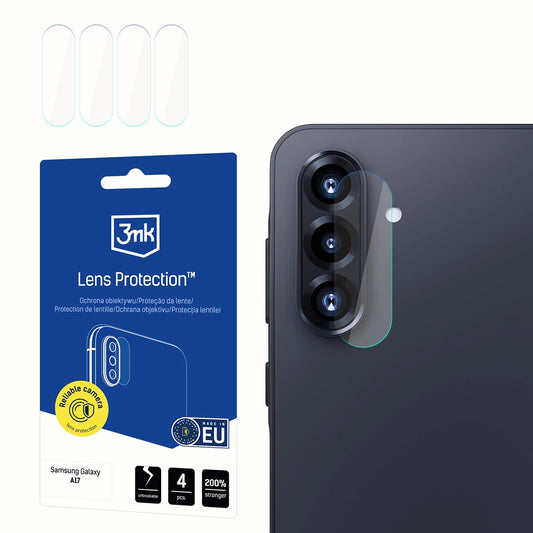 Ochranná fólie na zadní kameru 3MK Protection pro Samsung Galaxy A17 4G / A17 5G, flexibilní sklo, sada 4 kusů, průhledná