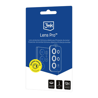 Ochranná fólie 3MK Protection na zadní kameru pro Samsung Galaxy S26 Ultra S948, Tvrzené sklo, Černá