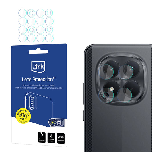 Ochranná fólie na zadní kameru 3MK Protection pro Xiaomi Poco M8 Pro, tvrzené sklo, sada 4 kusů, průhledná