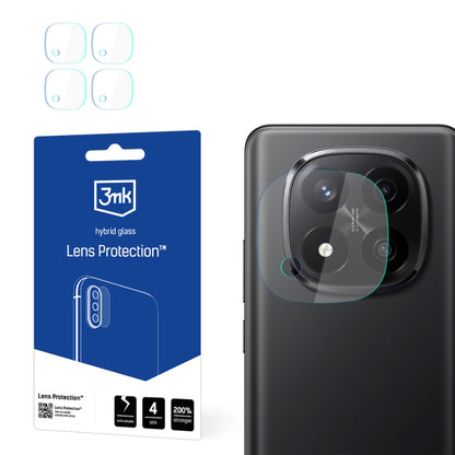 Ochranná fólie na zadní kameru 3MK Protection pro Xiaomi Redmi Note 14 Pro+ 5G, flexibilní sklo, sada 4 kusů, průhledná