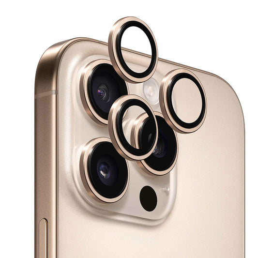 Ochranná fólie zadní kamery Anank AR pro Apple iPhone 16 Pro Max / 16 Pro, tvrzené sklo, zlatá