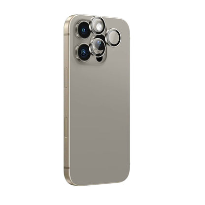 Ochranná fólie zadní kamery Anank AR pro Apple iPhone 16 Pro Max / 16 Pro, tvrzené sklo, kovově šedá