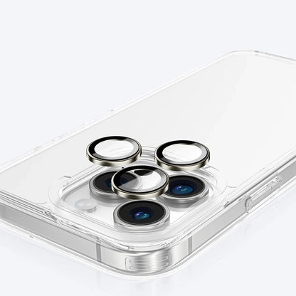 Ochranná fólie zadní kamery Anank AR pro Apple iPhone 16 Pro Max / 16 Pro, tvrzené sklo, kovově šedá