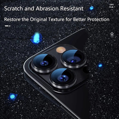 Ochranná fólie zadní kamery Blueo 99 Anti-Reflexní HD pro Apple iPhone 16 Pro Max / 16 Pro, tvrzené sklo, kovově šedá