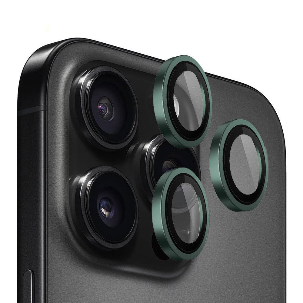 Ochranná fólie zadní kamery Blueo Metal Frame pro Apple iPhone 13 Pro Max / 13 Pro, tvrzené sklo, zelená