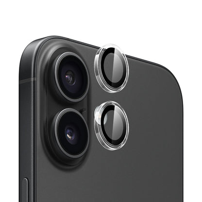 Ochranná fólie zadní kamery Blueo Metal Frame pro Apple iPhone 16 Plus / 16, tvrzené sklo, průhledná