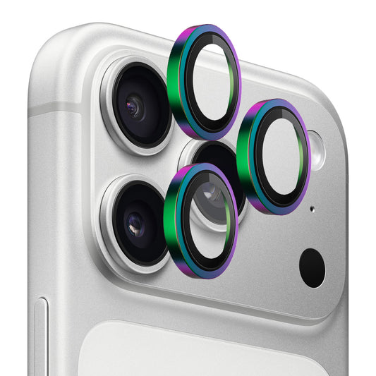 Ochranná fólie Blueo Metal Frame na zadní kameru pro Apple iPhone 17 Pro Max / 17 Pro, Tvrzené sklo, Multicolor