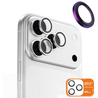 Ochranná fólie Blueo Metal Frame na zadní kameru pro Apple iPhone 17 Pro Max / 17 Pro, Tvrzené sklo, Multicolor