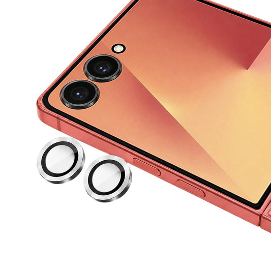 Ochranná fólie zadní kamery Blueo pro Samsung Galaxy Z Flip8 F776, tvrzené sklo, stříbrná