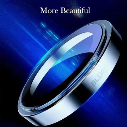 Ochranná fólie na zadní kameru Blueo Sapphire Crystal pro Apple iPhone 16 Pro Max / 16 Pro, tvrzené sklo, stříbrná