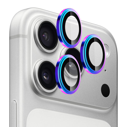 Ochranná fólie Blueo Sapphire Crystal na zadní kameru pro Apple iPhone 17 Pro Max / 17 Pro, Tvrzené sklo, Multicolor