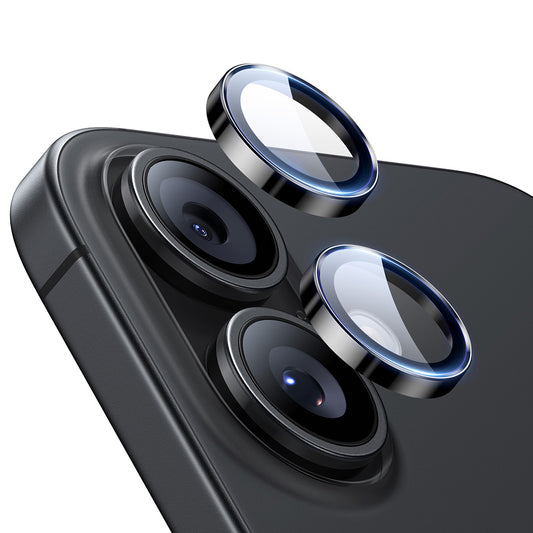 Ochranná fólie ESR Armorite na zadní kameru pro Apple iPhone 17 / 16 Plus / 16, Tvrzené sklo, Černá