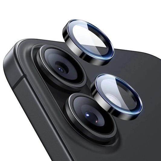 Ochranná fólie ESR Armorite na zadní kameru pro Apple iPhone 17 / 16 Plus / 16, Tvrzené sklo, Sada 2 kusy, Černá