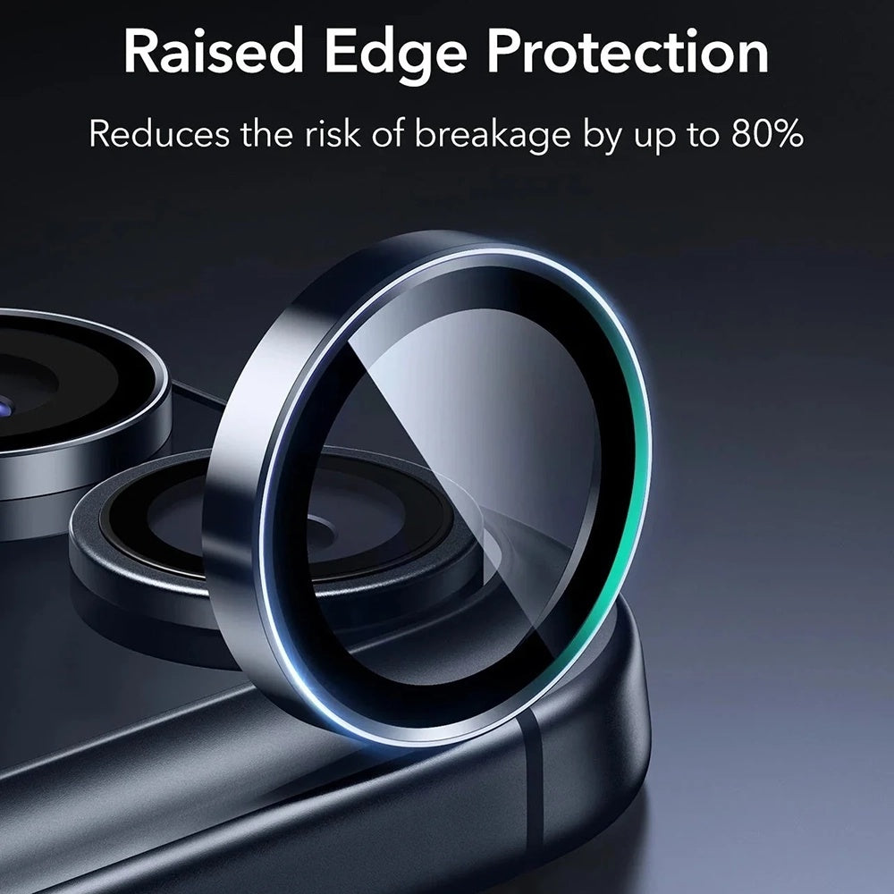 Ochranná fólie ESR Armorite na zadní kameru pro Apple iPhone 17 Pro Max / 17 Pro / 16 Pro Max / 16 Pro, Tvrzené sklo, Modrá