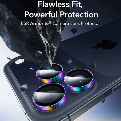 Ochranná fólie na zadní kameru ESR Armorite pro Apple iPhone 17 Pro Max / 17 Pro / 16 Pro Max / 16 Pro, Tvrzené sklo, Multicolor