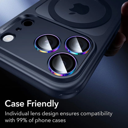 Ochranná fólie na zadní kameru ESR Armorite pro Apple iPhone 17 Pro Max / 17 Pro / 16 Pro Max / 16 Pro, Tvrzené sklo, Multicolor