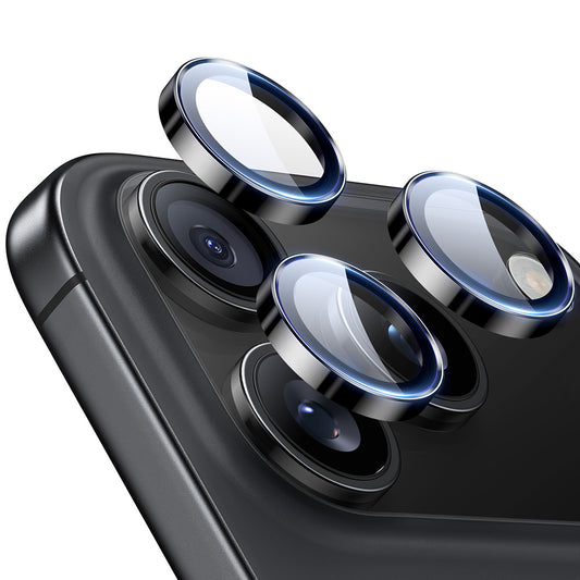 Ochranná fólie ESR Armorite na zadní kameru pro Apple iPhone 17 Pro Max / 17 Pro / 16 Pro Max / 16 Pro, Tvrzené sklo, Černá