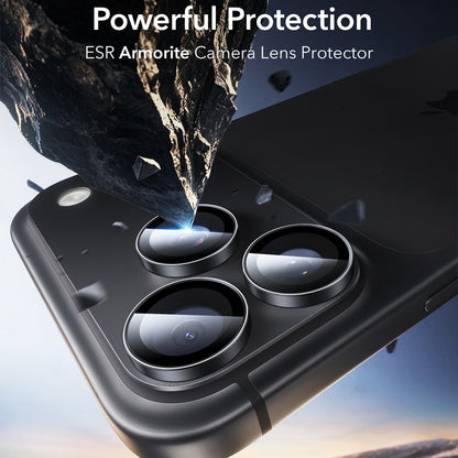 Ochranná fólie na zadní kameru ESR Armorite pro Apple iPhone 18 Pro / 18 Pro max, tvrzené sklo, sada 2 kusů, černá