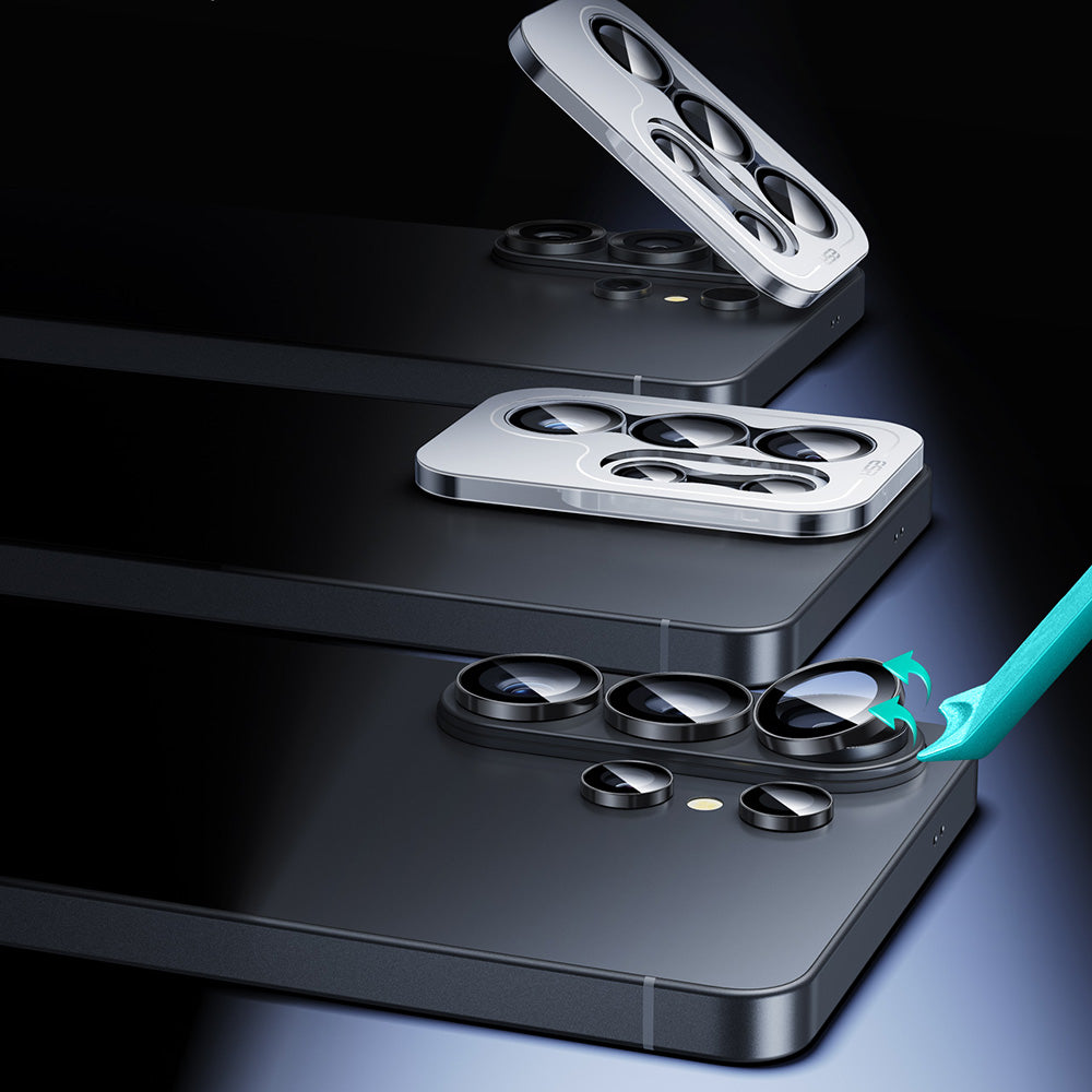 Ochranná fólie ESR Armorite na zadní kameru pro Samsung Galaxy S26 Ultra, Tvrzené sklo, Černá