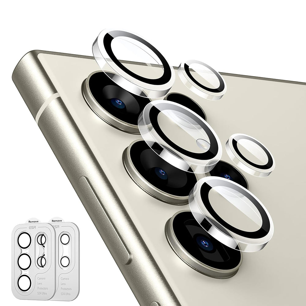 Ochranná fólie na zadní kameru ESR pro Samsung Galaxy S24 Ultra S928, tvrzené sklo, sada 2 kusy, průhledná