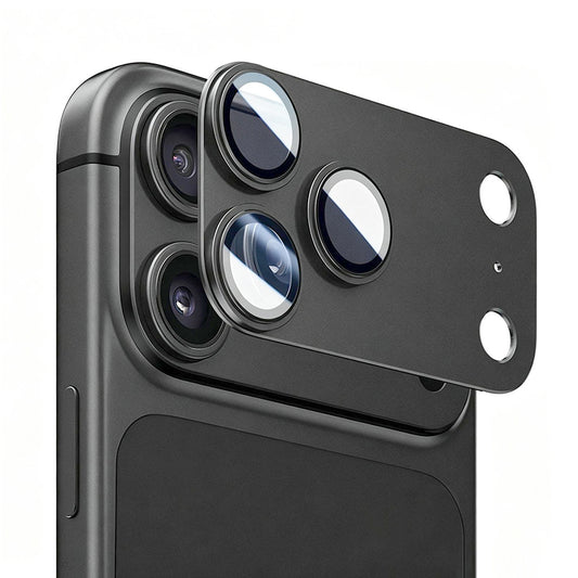 Ochranná fólie zadní kamery Lito Crown Halo AR + AF pro Apple iPhone 18 Pro, tvrzené sklo, černá