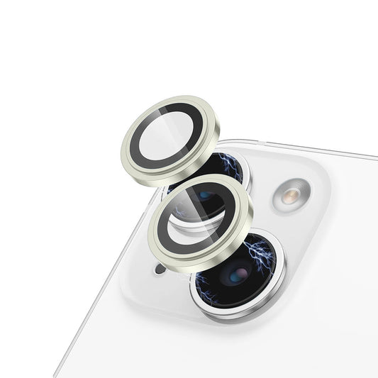 Ochranná fólie na zadní kameru Lito S+ pro Apple iPhone 15 Plus / 15, tvrzené sklo, žlutá