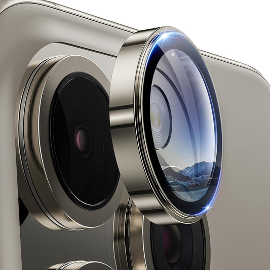 Ochranná fólie na zadní kameru Lito S+ pro Apple iPhone 16 Pro Max / 16 Pro, tvrzené sklo, kovově šedá