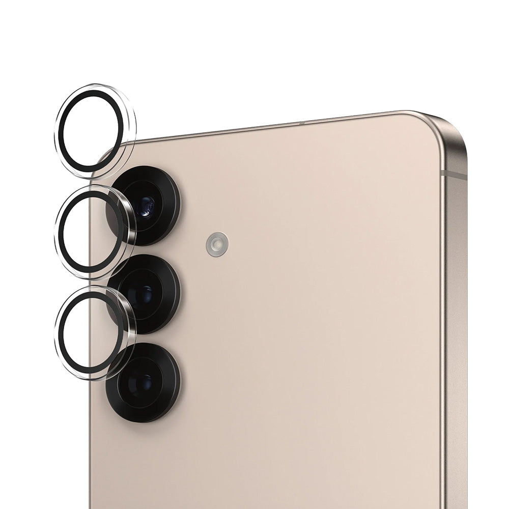 Ochranná fólie na zadní kameru PanzerGlass Hoops pro Samsung Galaxy S25 S931, Tvrzené sklo, Průhledná