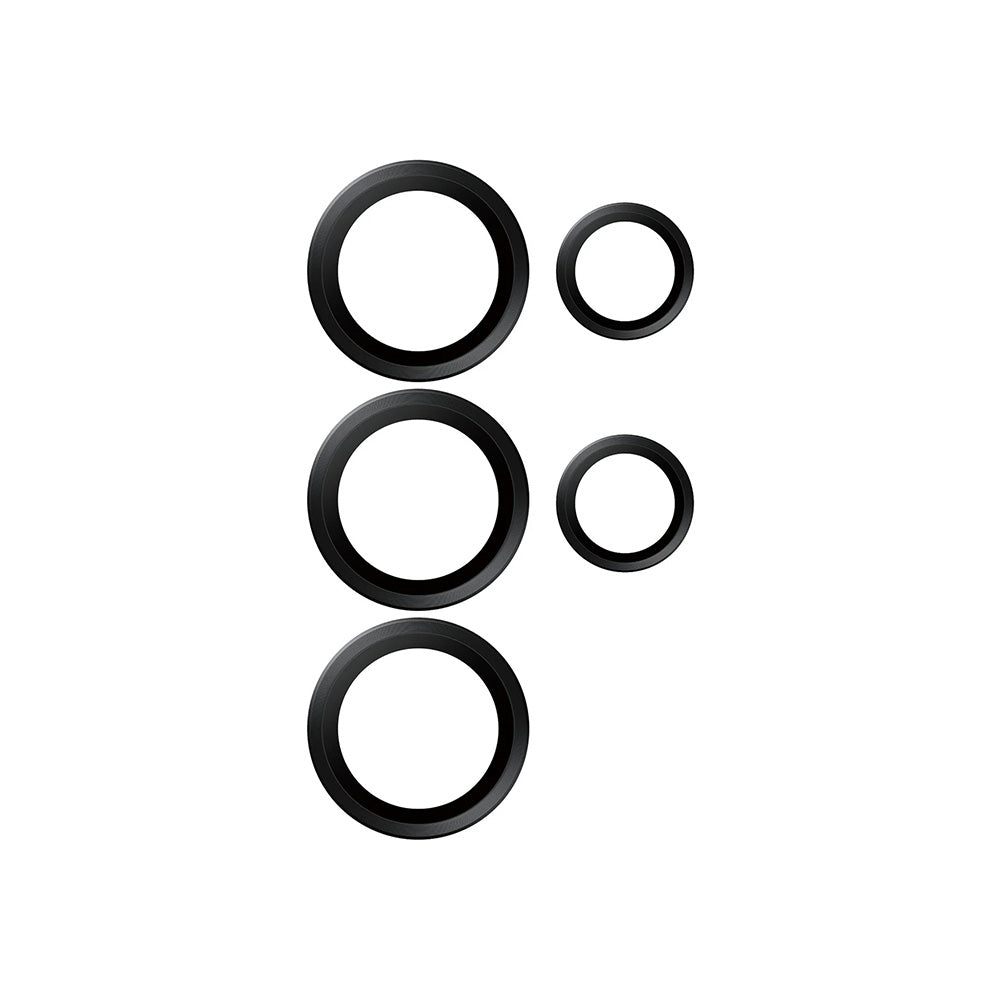 Ochranná fólie PanzerGlass Hoops na zadní kameru pro Samsung Galaxy S25 Ultra S938, Tvrzené sklo, Černá.