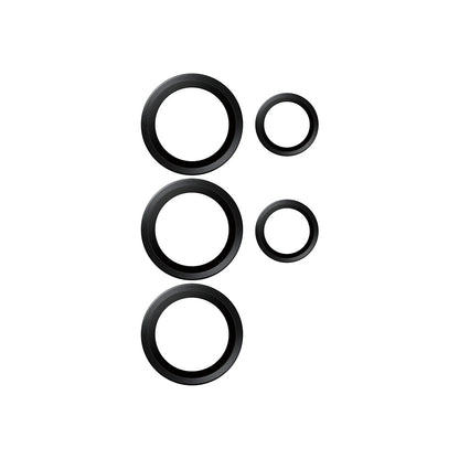 Ochranná fólie PanzerGlass Hoops na zadní kameru pro Samsung Galaxy S25 Ultra S938, Tvrzené sklo, Černá.