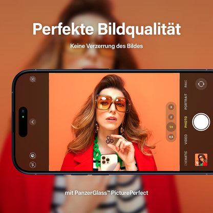 Ochranná fólie na zadní kameru PanzerGlass PicturePerfect pro Apple iPhone 16 Pro Max / 16 Pro, Tvrzené sklo, Průhledná