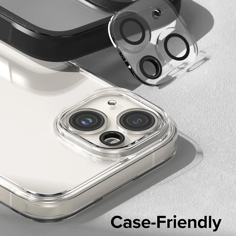 Ochranná fólie Ringke na zadní kameru pro Apple iPhone 15 Plus / 15, Tvrzené sklo, Sada 2 kusy, Průhledná