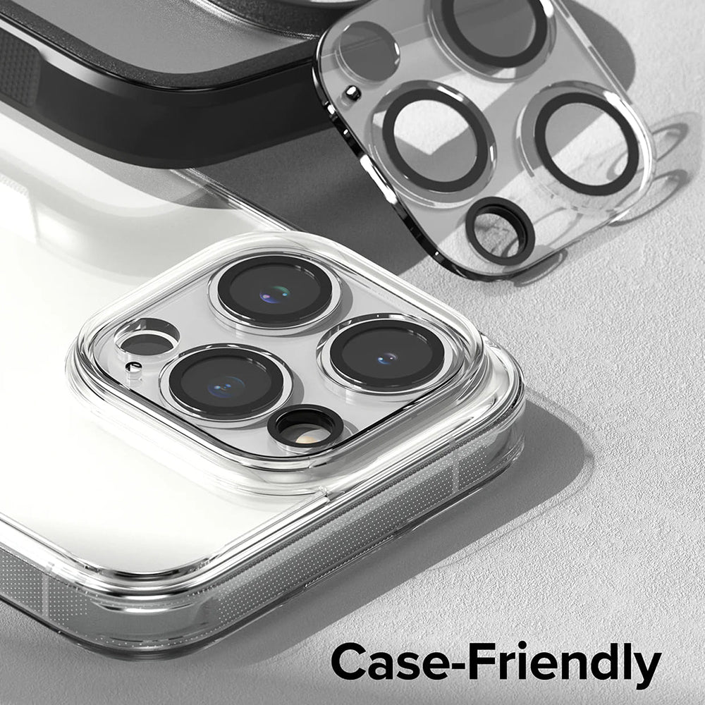 Ochranná fólie Ringke na zadní kameru pro Apple iPhone 15 Pro Max, Tvrzené sklo, Sada 2 kusy, Průhledná