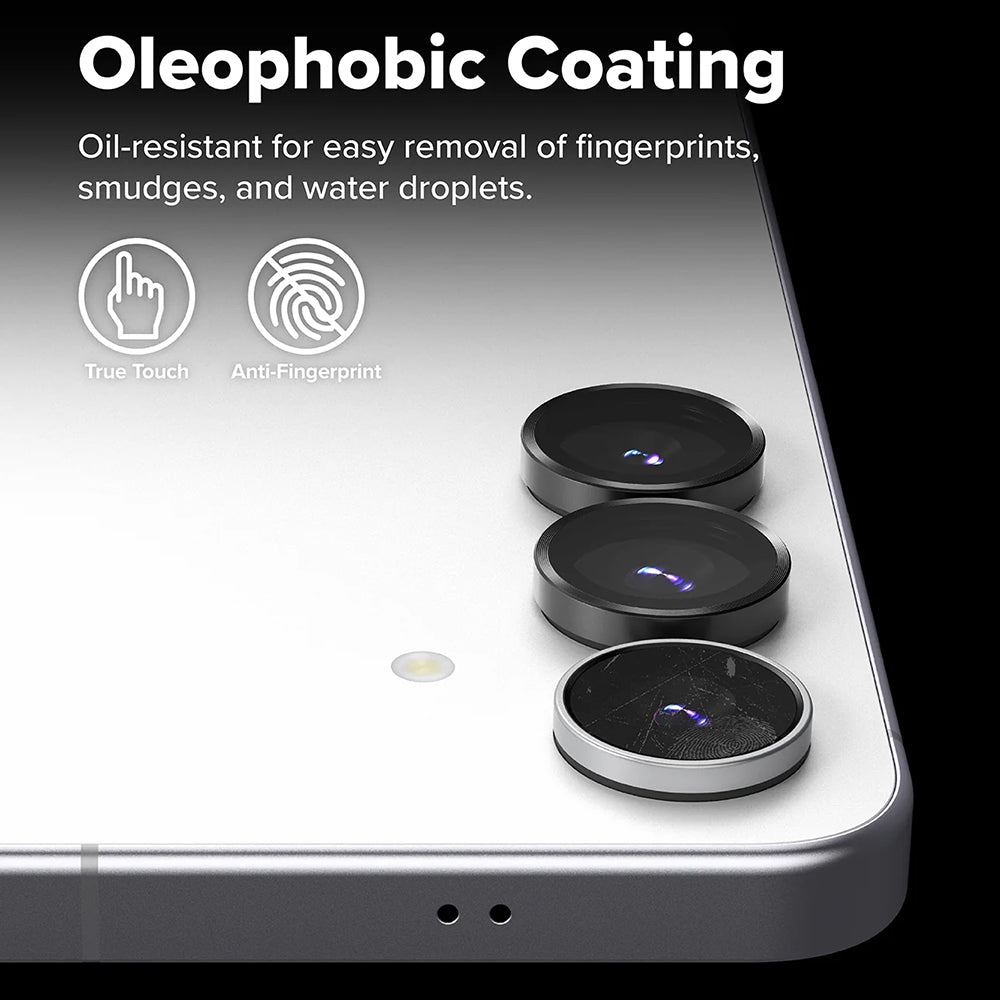 Ringke Rear Camera Protective Film for Samsung Galaxy S25 FE, Tempered Glass, Set of 2, Black