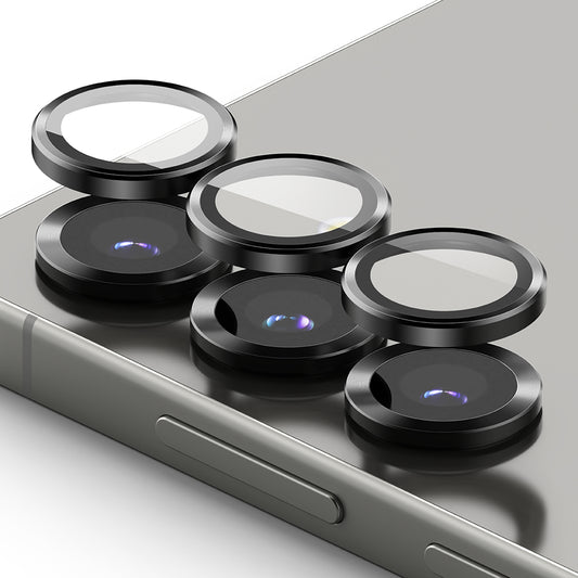 Ochranná fólie Ringke na zadní kameru pro Samsung Galaxy S25 S931, Tvrzené sklo, Černá