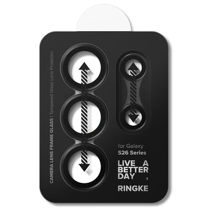 Ringke Rear Camera Protector for Samsung Galaxy S26 Ultra, Tempered Glass, Set of 2, Black