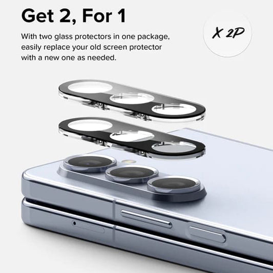 Ochranná fólie na zadní kameru Ringke pro Samsung Galaxy Z Fold5 F946, tvrzené sklo, sada 2 kusy, průhledná