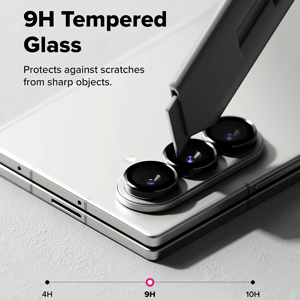 Ochranná fólie Ringke na zadní kameru pro Samsung Galaxy Z Fold7 F966, tvrzené sklo, sada 2 kusy, černá.