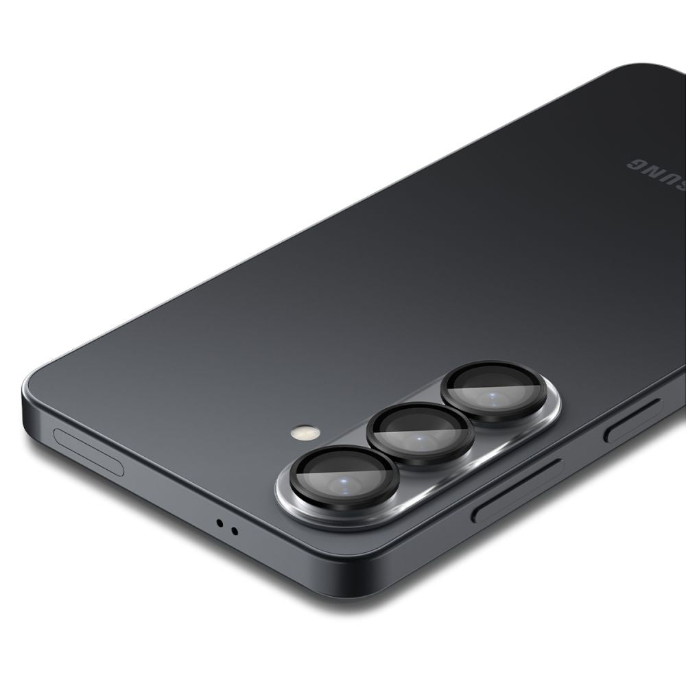 Ochranná fólie na zadní kameru Spigen GlastR EZ FIT Optik Pro HD pro Samsung Galaxy S26 S942, Tvrzené sklo, Sada 2 kusy, Černá AGL11099