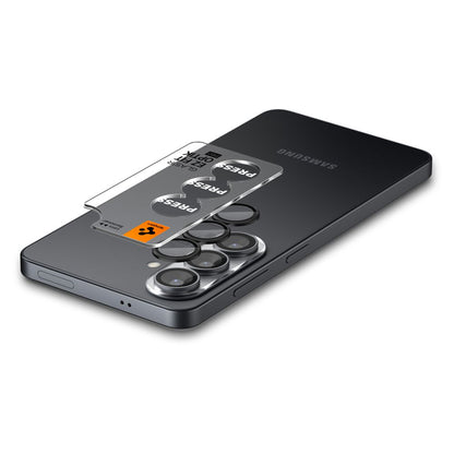 Ochranná fólie na zadní kameru Spigen GlastR EZ FIT Optik Pro HD pro Samsung Galaxy S26 S942, Tvrzené sklo, Sada 2 kusy, Černá AGL11099