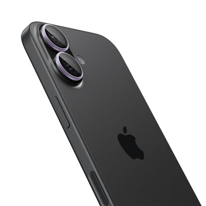 Ochranná fólie na zadní kameru Spigen GlastR EZ FIT Optik Pro pro Apple iPhone 17 / 16 Plus / 16, Tvrzené sklo, Sada 2 kusy, Fialová