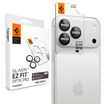 Ochranná fólie na zadní kameru Spigen GlastR EZ FIT Optik Pro pro Apple iPhone 18 Pro / 18 Pro Max, tvrzené sklo, sada 2 kusy, vínová AGL12044