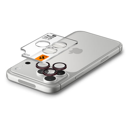 Ochranná fólie na zadní kameru Spigen GlastR EZ FIT Optik Pro pro Apple iPhone 18 Pro / 18 Pro Max, tvrzené sklo, sada 2 kusy, vínová AGL12044