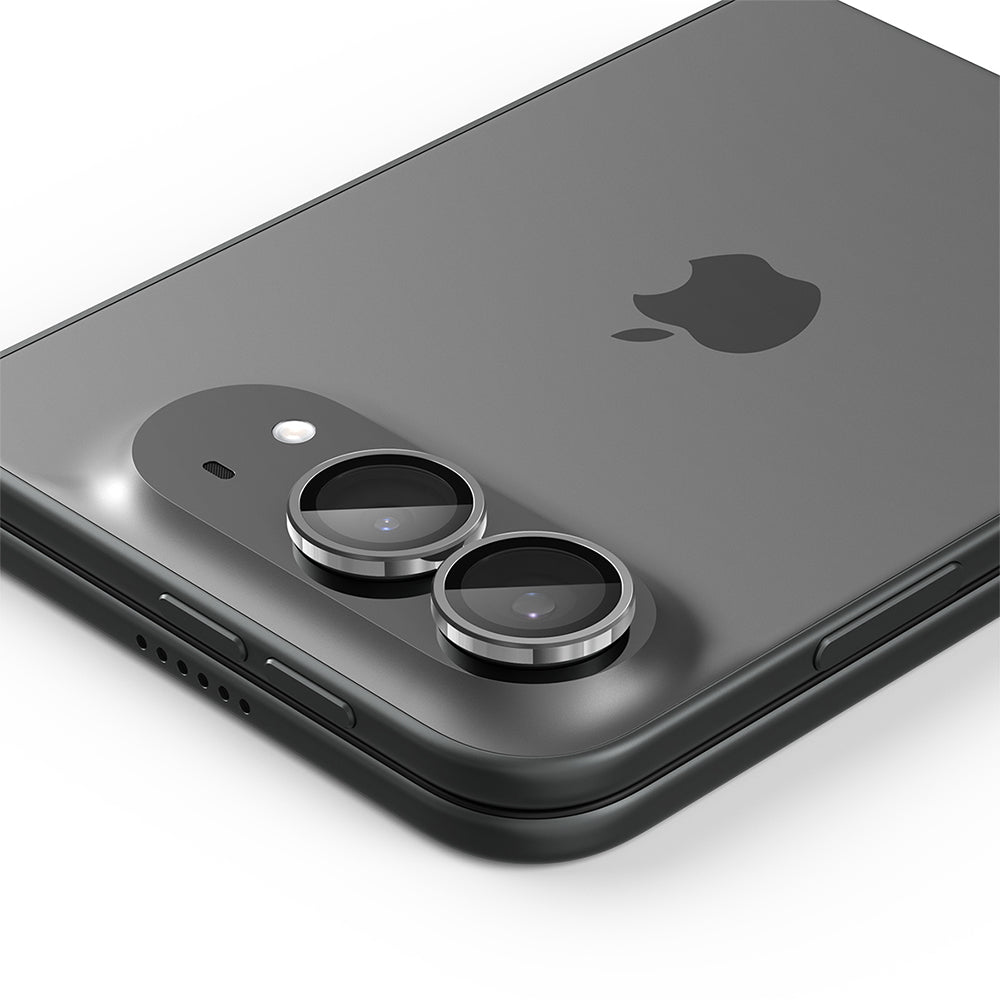 Ochranná fólie na zadní kameru Spigen GlastR EZ FIT Optik Pro pro Apple iPhone Duo, tvrzené sklo, sada 2 kusů, šedá AGL12012