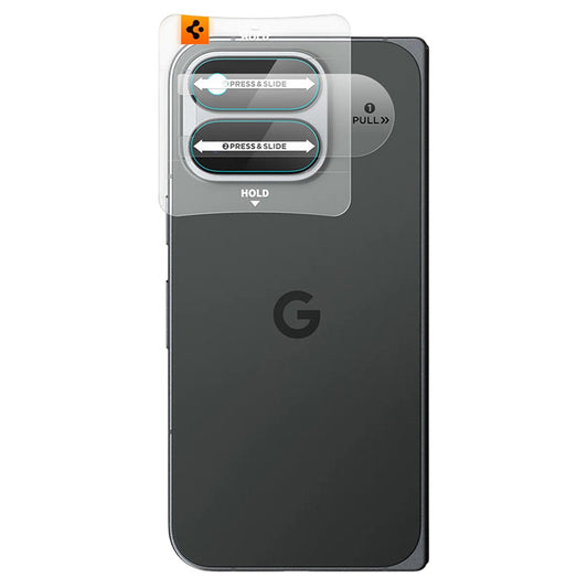 Ochranná fólie na zadní kameru Spigen GlastR EZ FIT Optik Pro pro Google Pixel 11 Pro Fold, tvrzené sklo, sada 2 kusů, průhledná AGL11491