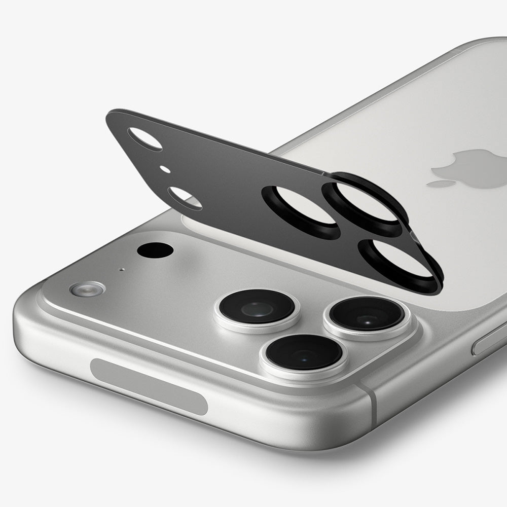 Ochranná fólie na zadní kameru Spigen GlastR EZ FIT Optik Pro XL pro Apple iPhone 18 Pro, tvrzené sklo, tmavě šedá AGL12035