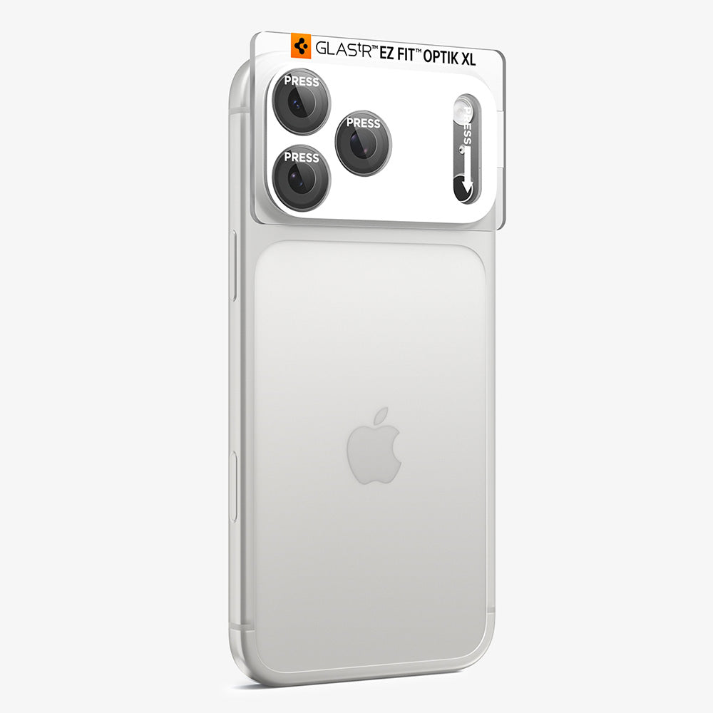Ochranná fólie na zadní kameru Spigen GlastR EZ FIT Optik Pro XL pro Apple iPhone 18 Pro, tvrzené sklo, tmavě šedá AGL12035