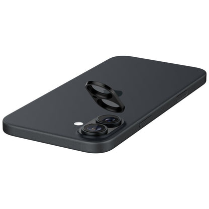 Ochranná fólie na zadní kameru Spigen GlastR Optik pro Apple iPhone 16 Plus / 16, Tvrzené sklo, Sada 2 kusy, Černá AGL07922