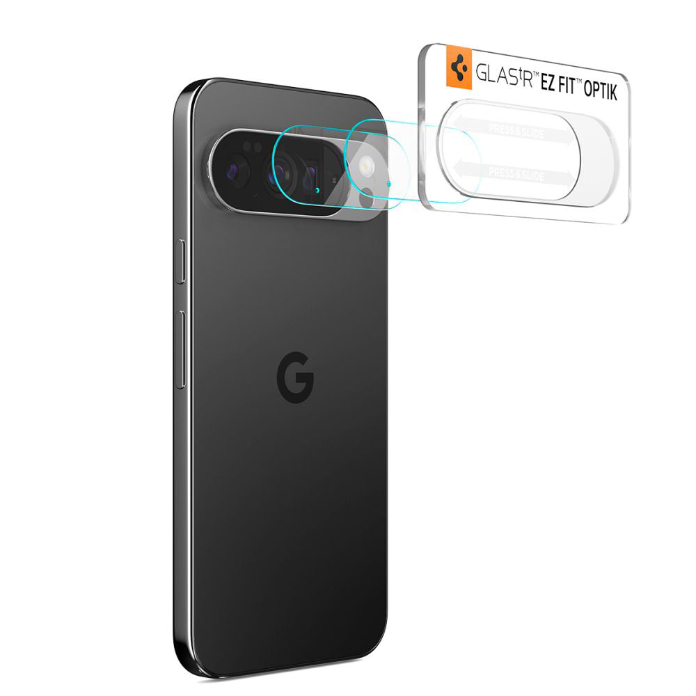 Ochranná fólie na zadní kameru Spigen GlastR Optik pro Google Pixel 10 Pro, tvrzené sklo, sada 2 kusy, průhledná AGL09662