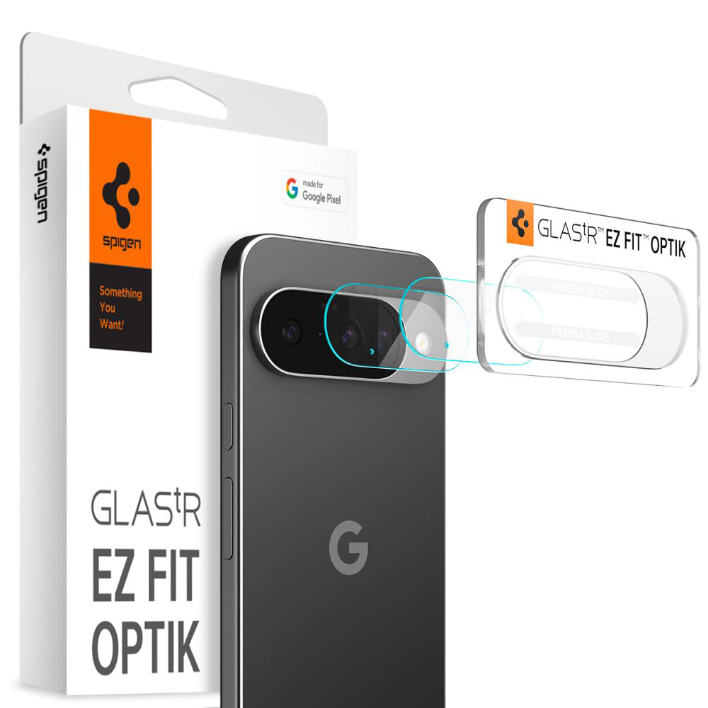 Ochranná fólie na zadní kameru Spigen GlastR Optik pro Google Pixel 10, tvrzené sklo, sada 2 kusů, průhledná AGL09661
